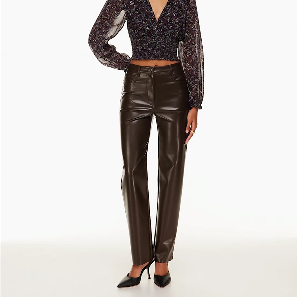 NWT Aritzia Melina Cropped Pant in Mocha